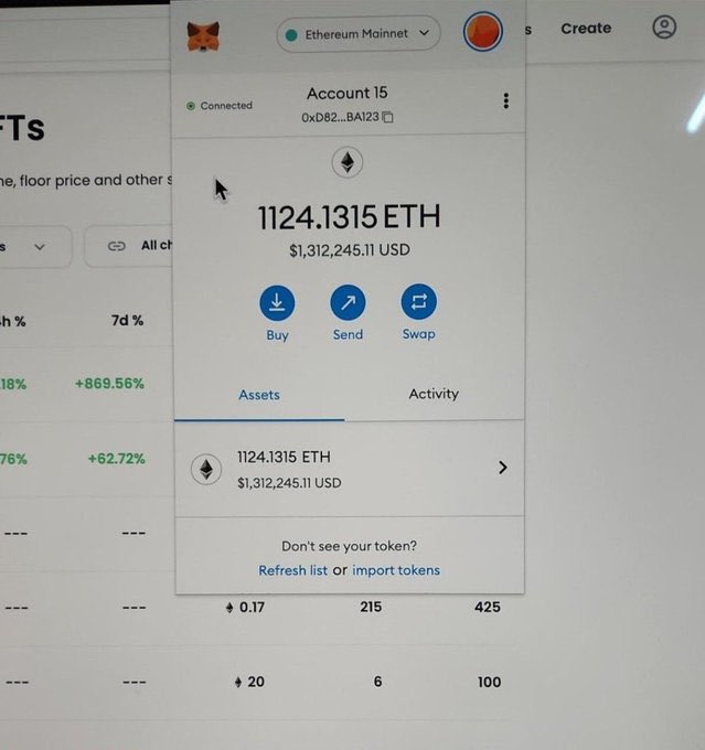 Finally made 1100 ETH, my ultimate goal 🧙🧙

Feeling so fulfilled I will giveaway 24 $ETH to random anon who...
🧙 like
 🔁 retweet
 👉follow <a href="/My_CryptoWizard/">Crypto Wizard</a>  in 24hrs !

#Airdrop #Binance #NFT #CryptoWizard <a href="/AirdropHome_/">Airdrop Home</a>