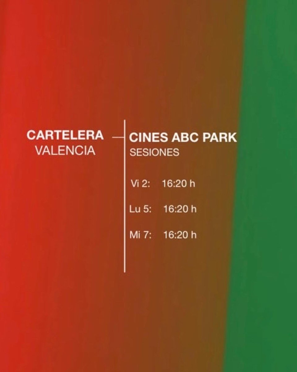 Freecolormovie's tweet photo. Amigxs en España 🇪🇸

FREE COLOR se estrena mañana 2 de diciembre en cines selectos de Barcelona, Valencia y Lleida. 

Para más detalles encuentren aquí los horarios disponibles.

#FreeColorMovie
#CarlosCruzDiez 
@gabocruz10  
@articruz 
@ateliercruzdiez 
@cruzdiezartfoundation https://t.co/B7nnvXeeh6