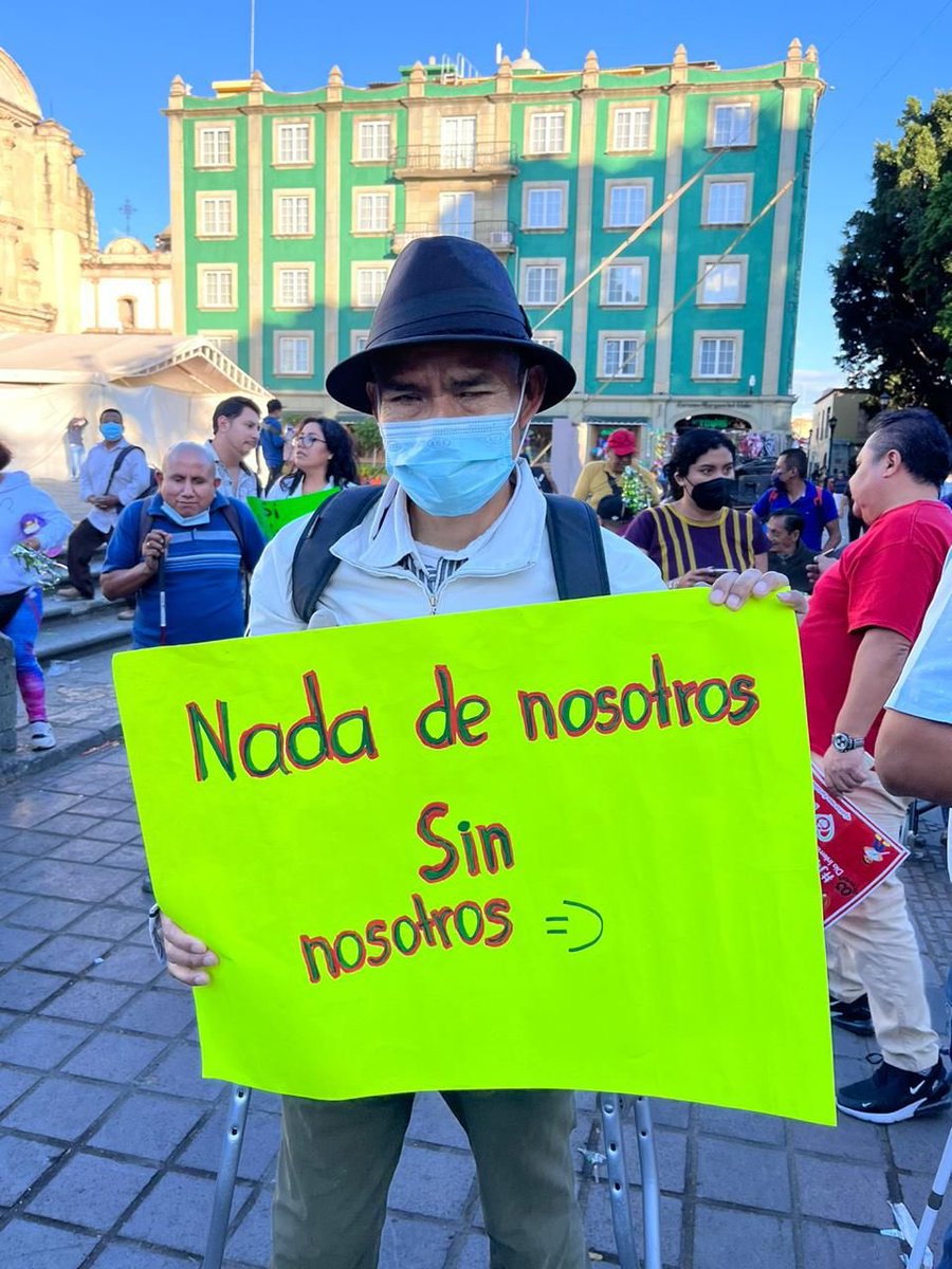 EdgarCLujan's tweet photo. Hoy, en el Marco del día internacional de las personas con discapacidad, desde @OaxacaRenac nos sumamos a la marcha caminata para pedir política pública incluyente para las personas con discapacidad en #Oaxaca .
#DiscapacidadConOrgullo https://t.co/p4SGBi0KT1