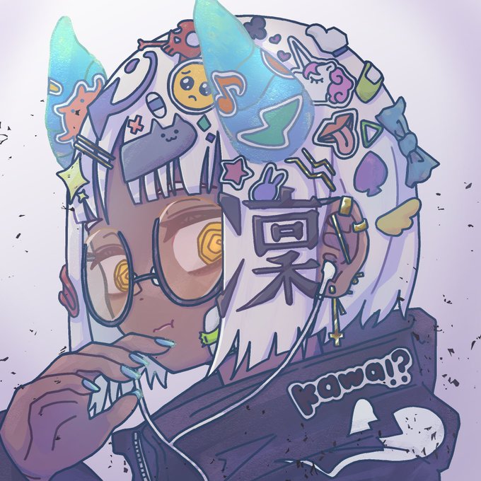 デコガール#創作#イラスト 