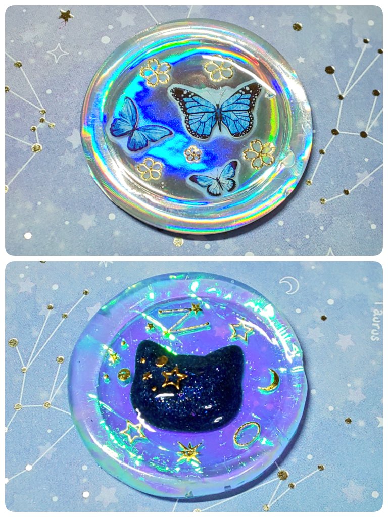 Hotaru24379409's tweet photo. ちなこさん(@chinaco_make)とのコラボ記念品です(❁´꒳`❁)

無事すべての作品がお届け出来たので記念品のお披露目！

ちなこさんの可愛いイラストにレジンコーティングをしてストラップに✧スタンプは販売とは少し違う種類を合わせました。

素敵なコラボをありがとう(❁´꒳`❁) https://t.co/OzbeMuhi60