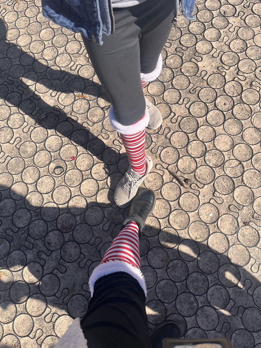 Twinning with a 5th grader for sock day!
