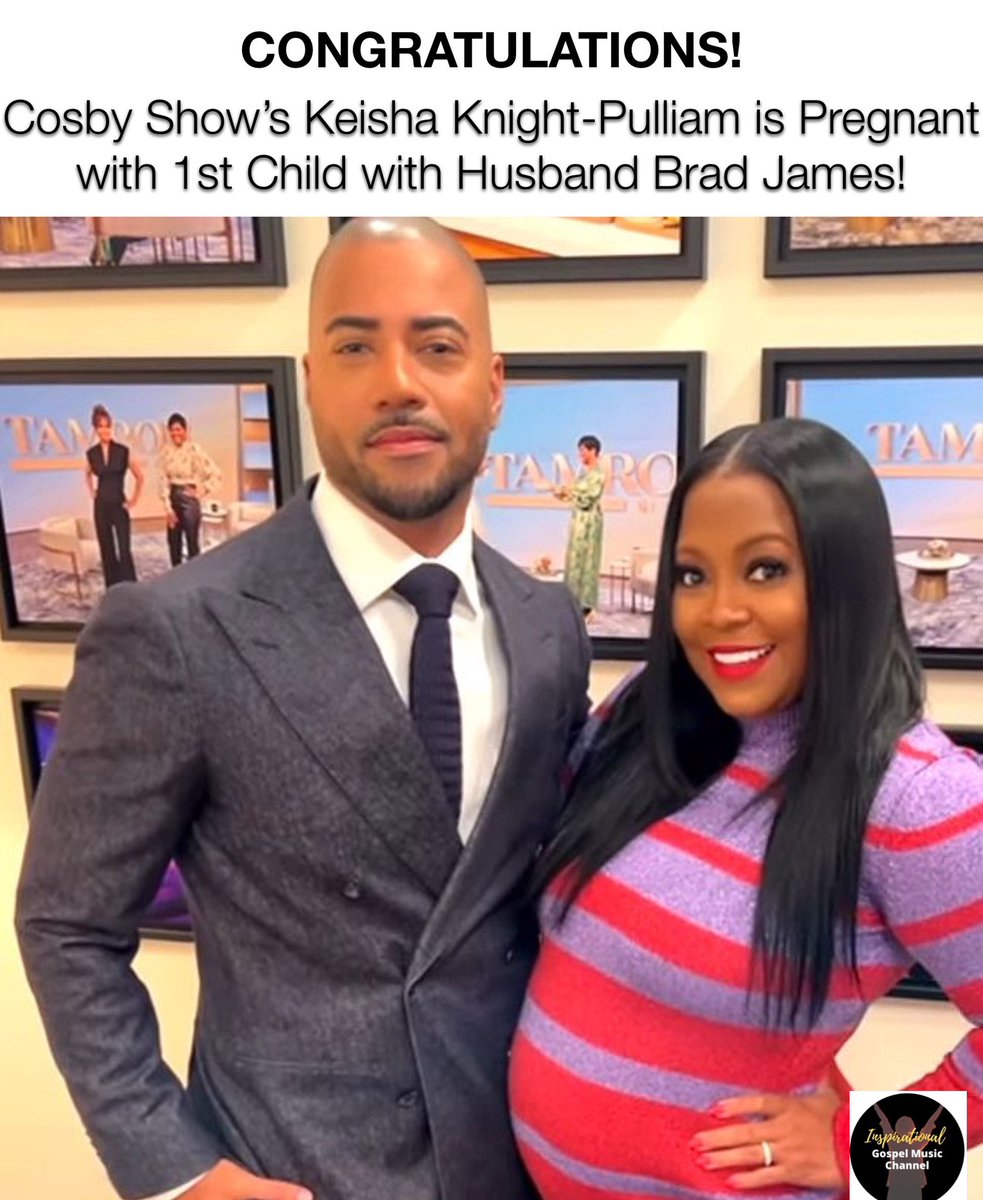 InspireUGospel's tweet photo. 43 yr old year, Keisha Knight-Pulliam revealed on social media that she and her husband, Brad James, are expecting their 1st child.
Keisha has been transparent about her recent infertility issues.
The couple wed in 2021.
*
#keishaknightpulliam #bradjames #pregnant #CosbyShow https://t.co/aiSFZQajvr