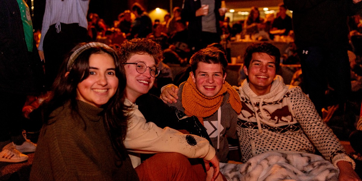 ConnectPCC's tweet image. The trees are lit and halls are decked—it's officially Christmastime at PCC! 🎄✨🎁