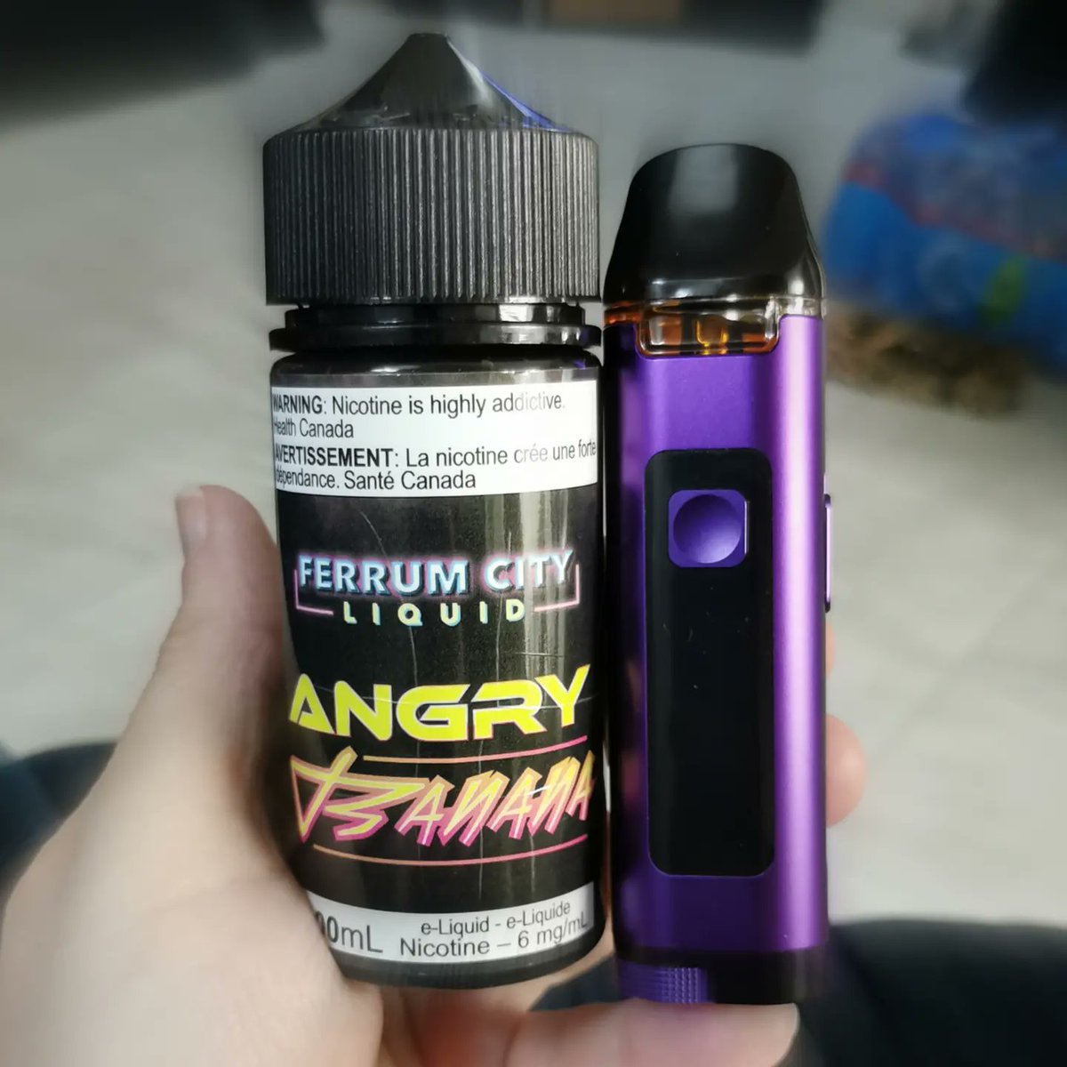 There beautiful <a href="/Uwelltech/">Uwelltech</a> Crown D 👑
With some delicious Angry Banana from Ferrum City Liquid 
#vapelife #vapefam #vapes