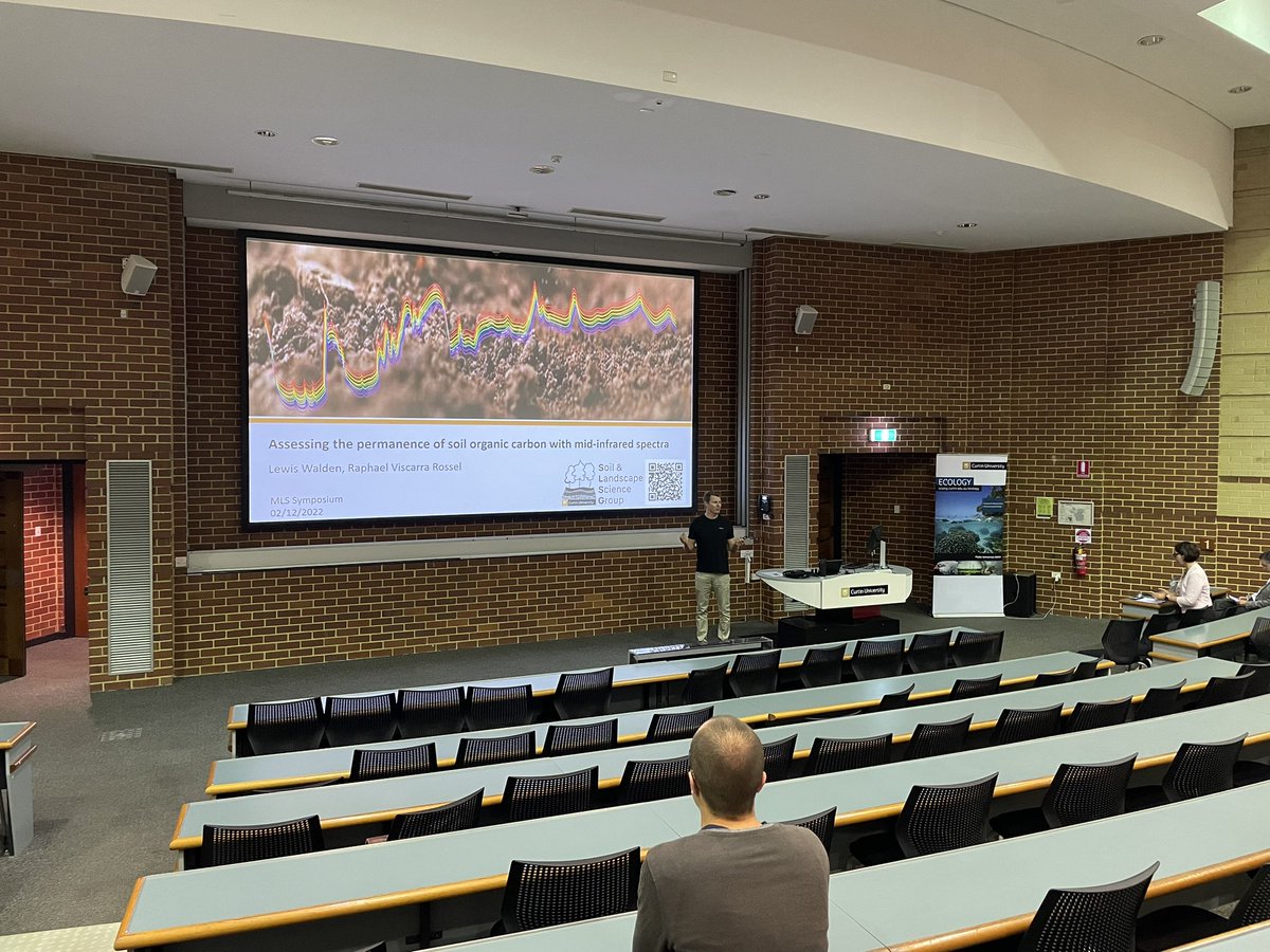 willamzhope's tweet photo. @lewis__walden is talking the permanence of soil C with mid-infrared spectroscopy.#MLSsymposium https://t.co/K0AQAb9xJi