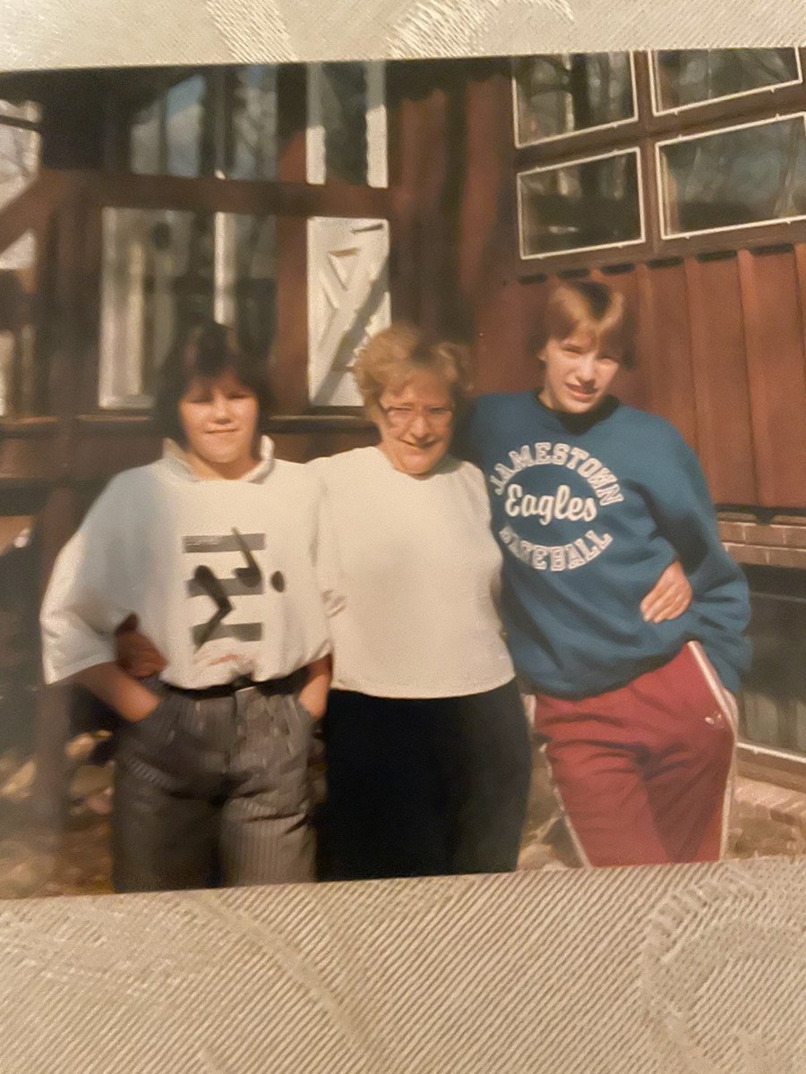 jeterlou's tweet photo. Happy birthday 29th birthday AGAIN to my little sister @Tessa_Gould our fashion sense is as solid today as it was back with GMa Eleanor in our teens #29Again #LoveUSister https://t.co/eXxCuPqRN3