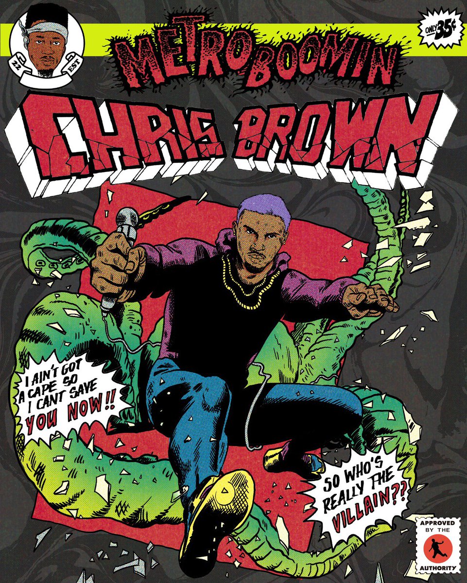 MetroBoomin's tweet photo. Chris Breezy confirmed for #HeroesandVillains tonight. Which side do you think he’s on? 
🤔🦸🏾‍♂️🤝🏾🦹🏾‍♂️🔥🔥🔥🔥 https://t.co/SOkF8YtGLj