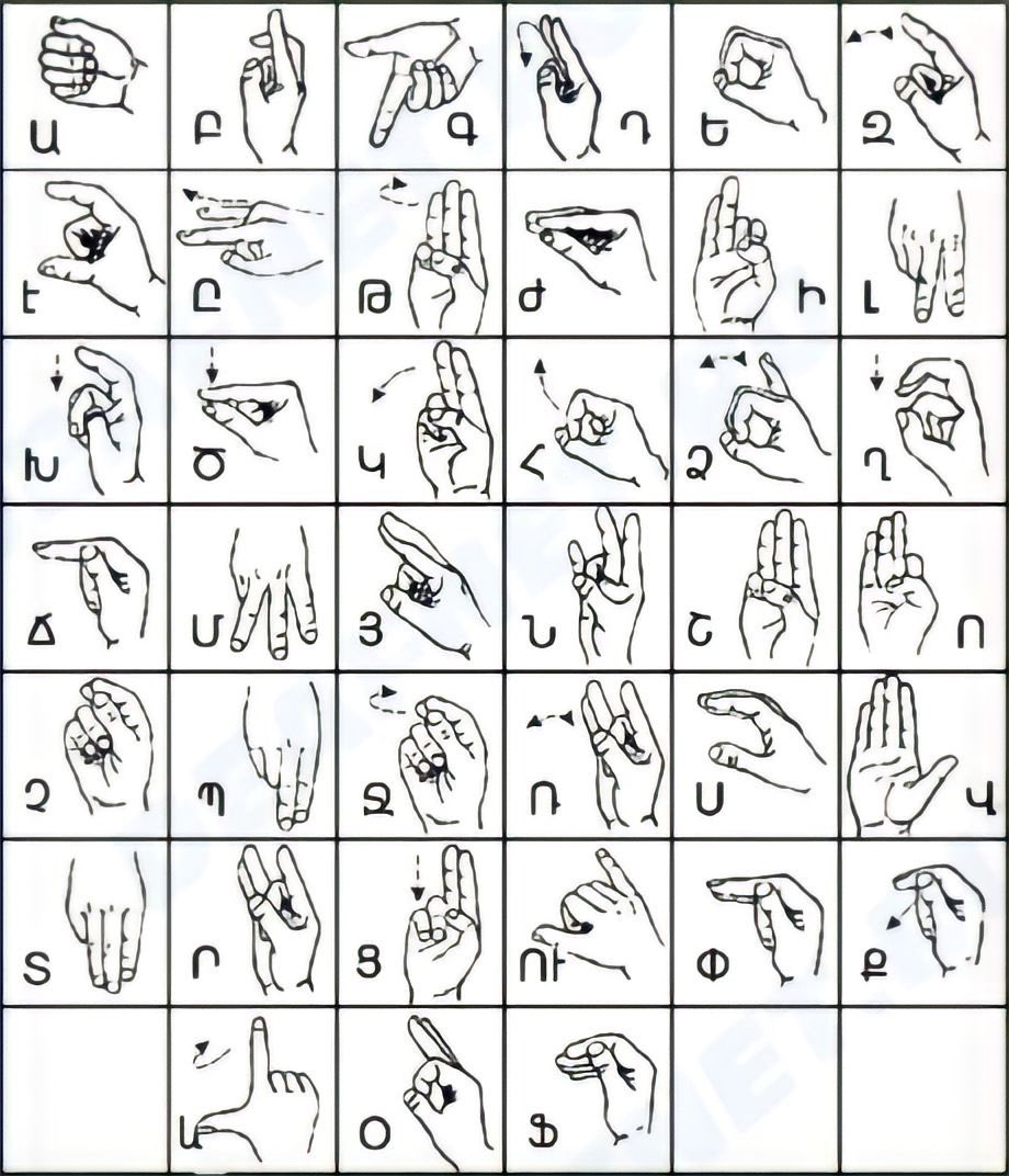 armenianvisuals's tweet image. Fingerspelling of the Armenian alphabet