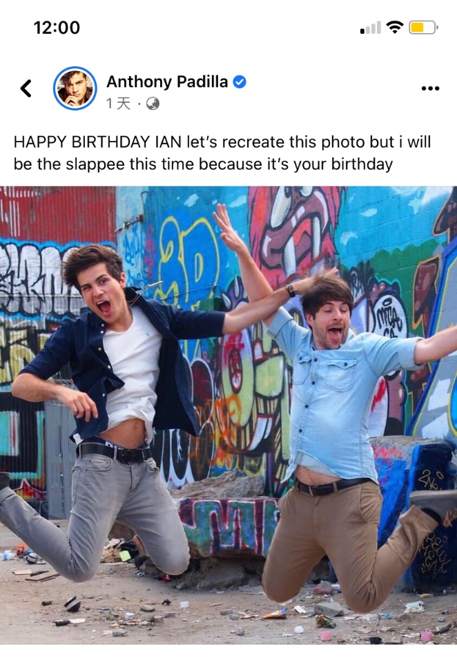                              Happy birthday to Mr. Ian Hecox.  