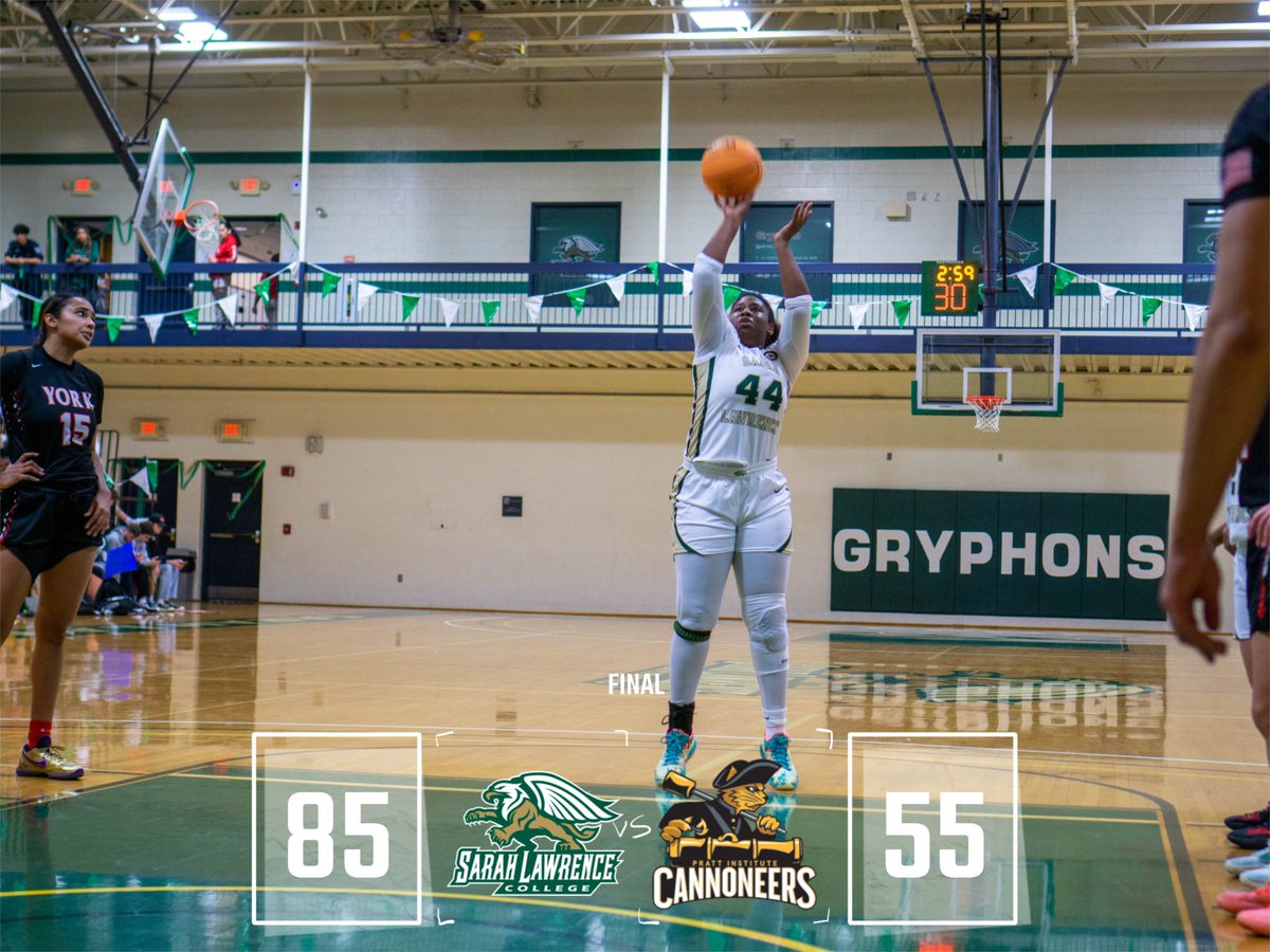 SLCGryphons's tweet photo. GRYPHONS WIN!

Sarah Lawrence defeats Pratt Institute by a score of 85-55 as they earn a victory in their first game following the Rocky Mountain Thanksgiving Classic this past weekend. The Gryphons will take on St. Joseph's-Brooklyn next.

#StrengthAndIntelligence 
#GoGryphons https://t.co/ep6Bd2dbaB