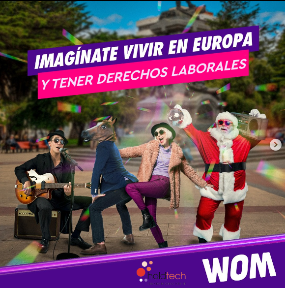 De aquí pa' allá, con Ame-ri-can WOM WOM WOOOOOOM!!* Afiiiirmate con esta pega que tenemos para ti!! Ahora trabajando en callcenter wom puedes ser acosado y maltratado... Además, aprovechamos de explotarte lo suficiente para que te enfermes!!

#WOM #NADIETEDAMÁS