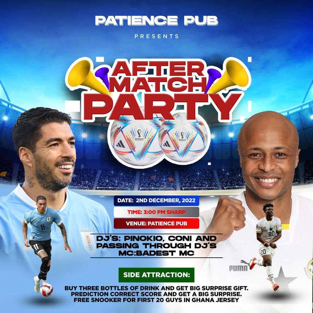 2090_news's tweet photo. Look no further by choosing #PatiencePub as your joint for the upcoming top liner... https://t.co/UsHQmIsloa