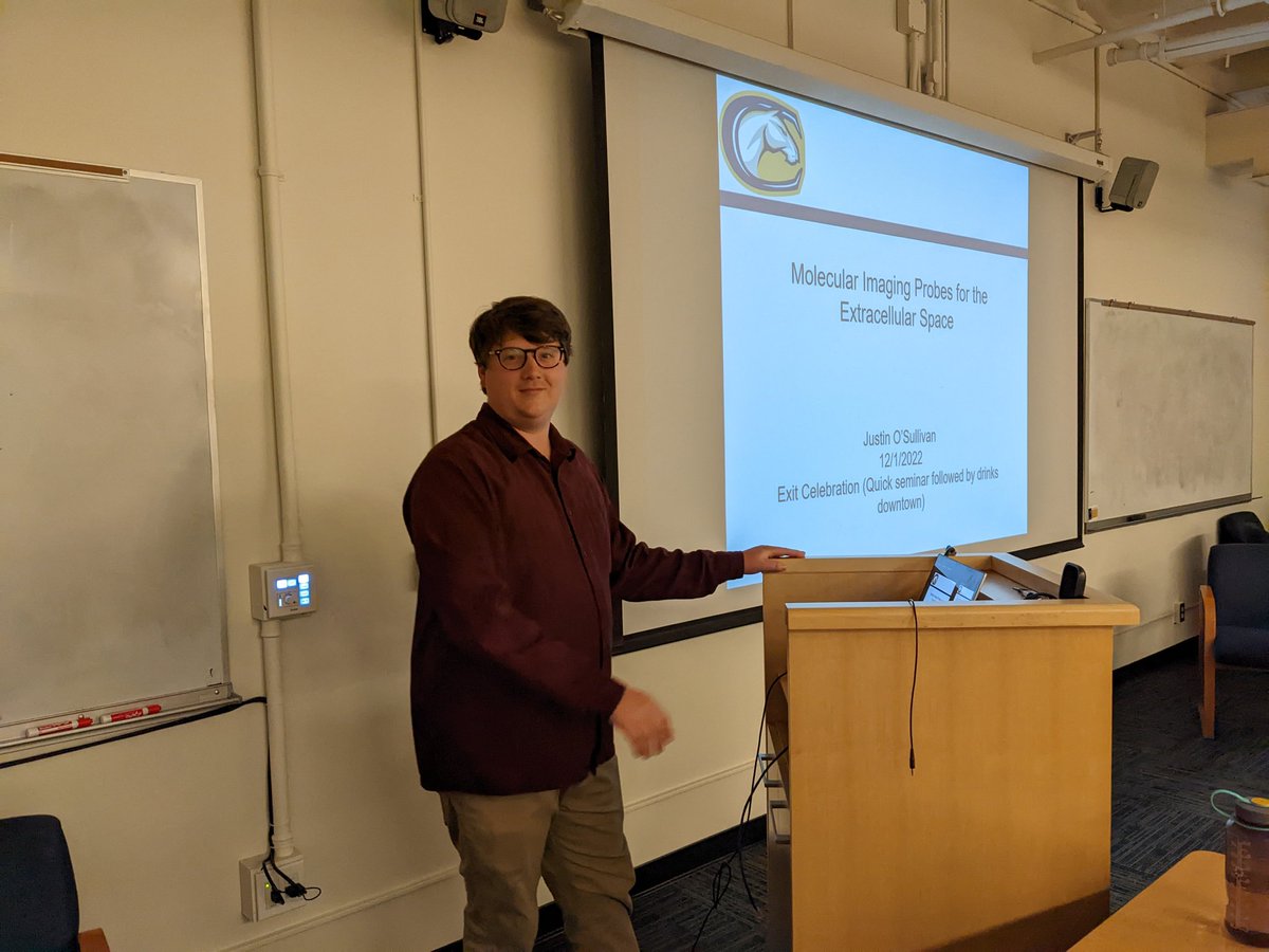Extremely proud of JJ: first Ph.D. exit seminar of the Heffern Lab. It is hard to say goodbye to the 1st generation of students, but it also reinforces the awesome job I have to raise scientists who will do more than I can alone. Congrats <a href="/JustinOSulliv17/">Justin O'Sullivan</a>!! #asstproflife