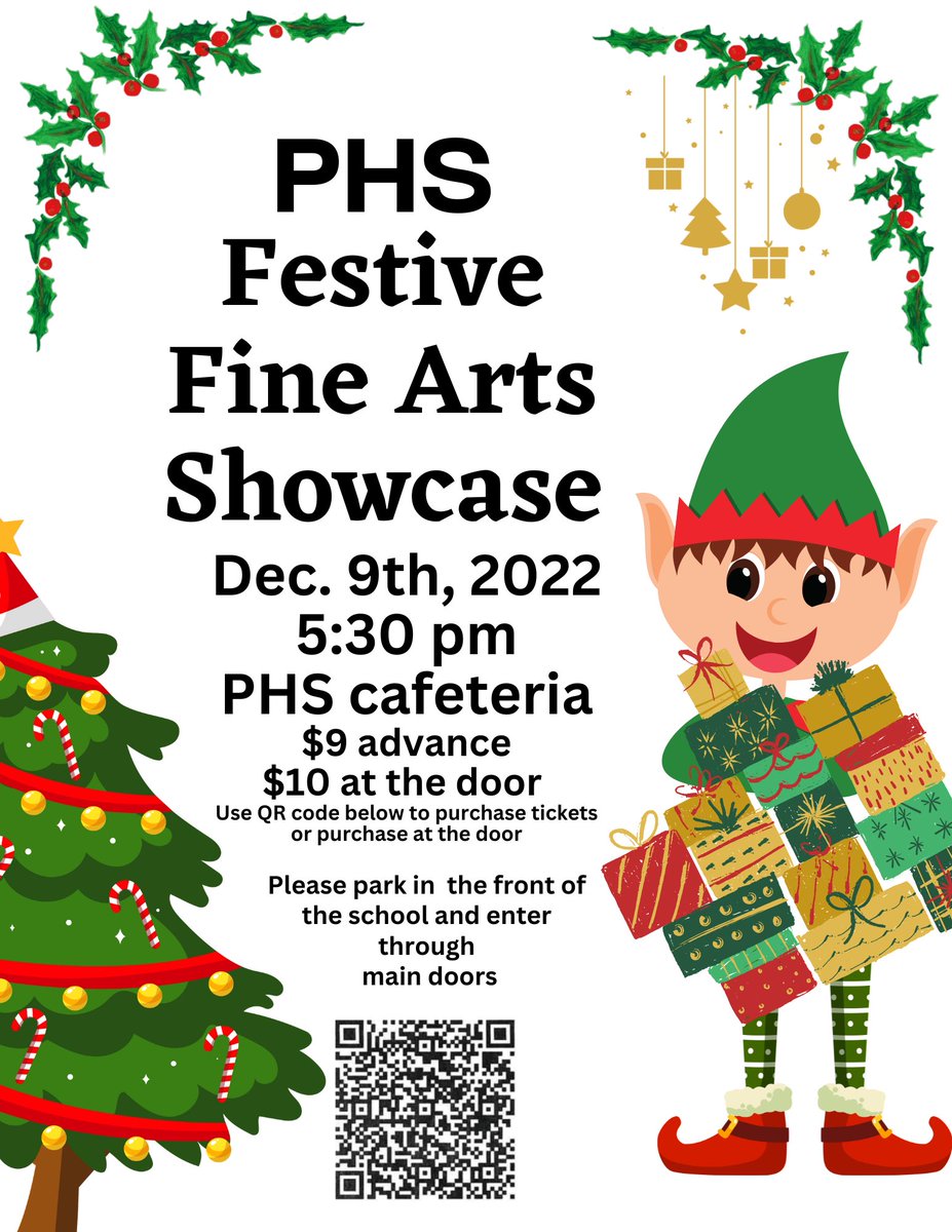 Come support our theatre, choir, band, and art students!  ⁦@KimMeadows_PHS⁩ ⁦<a href="/PrincipalofPHS/">David E. Woods, Ed.D.</a>⁩
