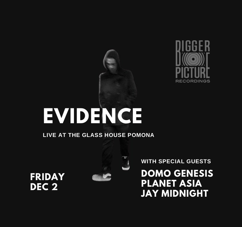 RunTheRecord's tweet photo. TOMORROW NIGHT IN POMONA @theglasshouse!

@Evidence
@DamierGenesis
@planetasia
@DJMishaps
@DJ_JayMidnight

https://t.co/UkA1mfT1Vu https://t.co/frfqtzrMF2