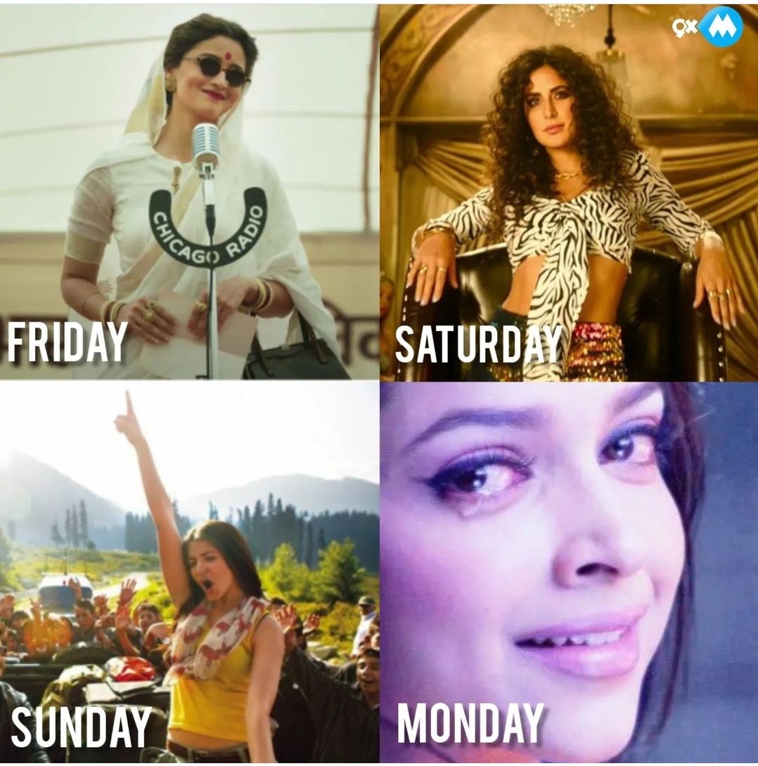 9xmHaqSe's tweet photo. Gearing up for the weekend be like
Le* Monday
#aliabhatt #katrinakaif #anushkasharma #deepikapadukone #weekendmemes #weekendjokes #mondaymemes https://t.co/H0NGCJzG2c