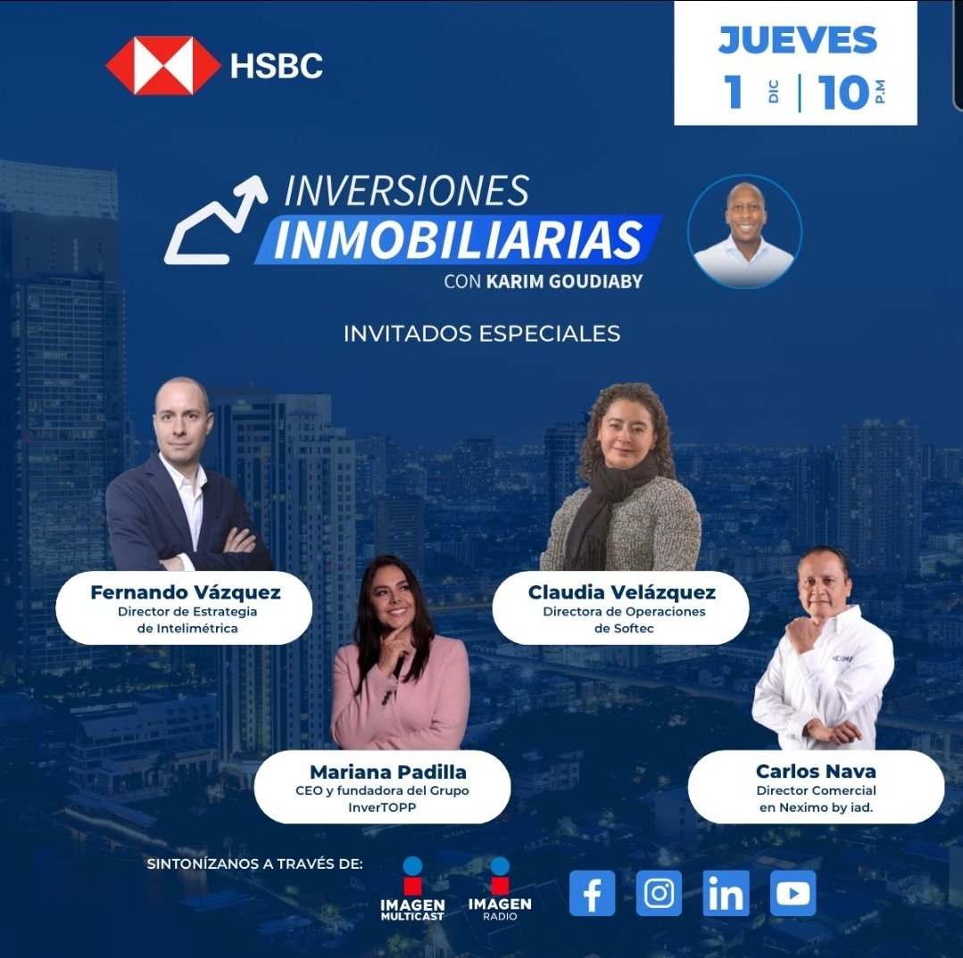 rosasglo's tweet photo. ¡Vamos #AlAire con #InversionesInmobiliarias con @Kgoudiaby por @Imagen_Mx! @softecmex @Intelimetrica https://t.co/9S9wzs1A6W https://t.co/O0Q3QfcX7D