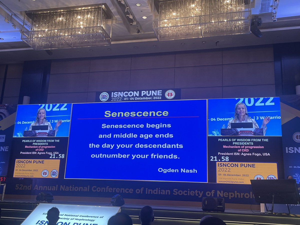 Words of wisdom - dr Fogo President of ISN