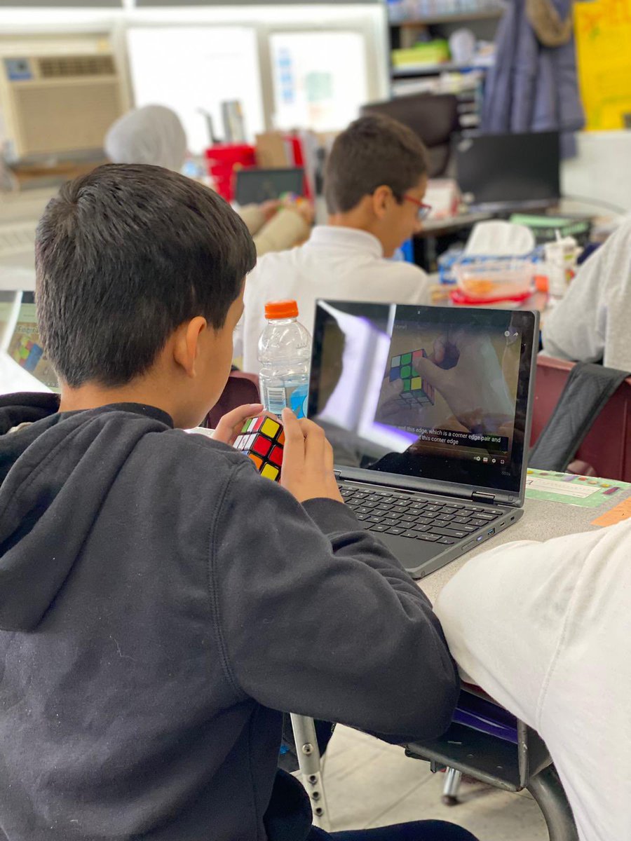 Al_FalahSchool's tweet photo. The Cubing Club is officially on! It is one of many clubs offered at AFIS this year #extracurricular https://t.co/FTIUrcamMD