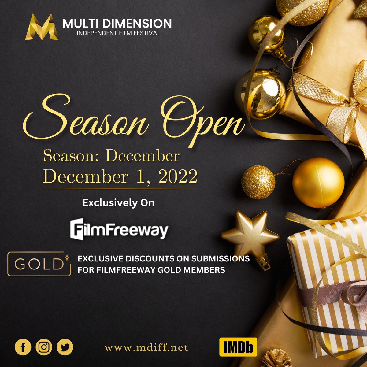 MDIFF21's tweet image. CALL FOR ENTRY!!

Submit your Short Films, Screenplays, LGBTQ Films, Podcast Stories and more exclusively via: 
filmfreeway.com/MultiDimension…

#mdiff #seasonopen #submissionopen #submitnow #callforentry #filmfreeway