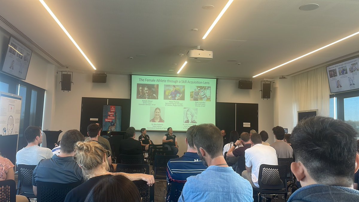 mcgeneau's tweet photo. Listening to a great panel discussion on skill acquisition for the female athlete at #ASAN2022 @LaTrobe_SES https://t.co/ia6NetemzW
