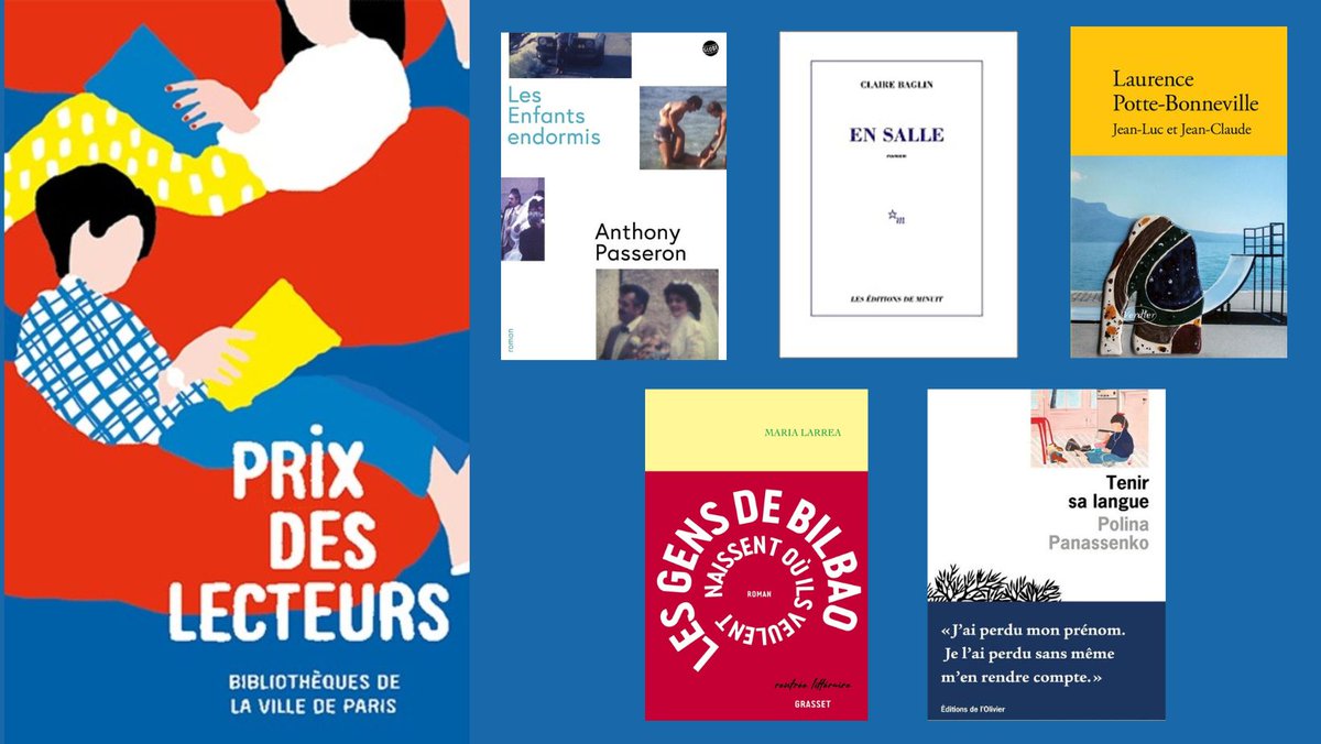 bibCanopee's tweet photo. #prixlitteraire #premierroman #lecture @bibliocite  #bib2paris 📚
Voici les 5 titres sélectionnés pour le Prix des Lecteurs et des Lectrices des bibliothèques de la Ville de Paris 2023 ! Votez pour votre roman préféré jusqu’au 15 mars 2023 : https://t.co/XK08ySqiI5 https://t.co/IdM9R86ZDD