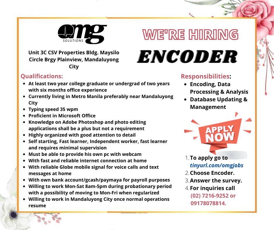 Metro Manila Job on Twitter: 