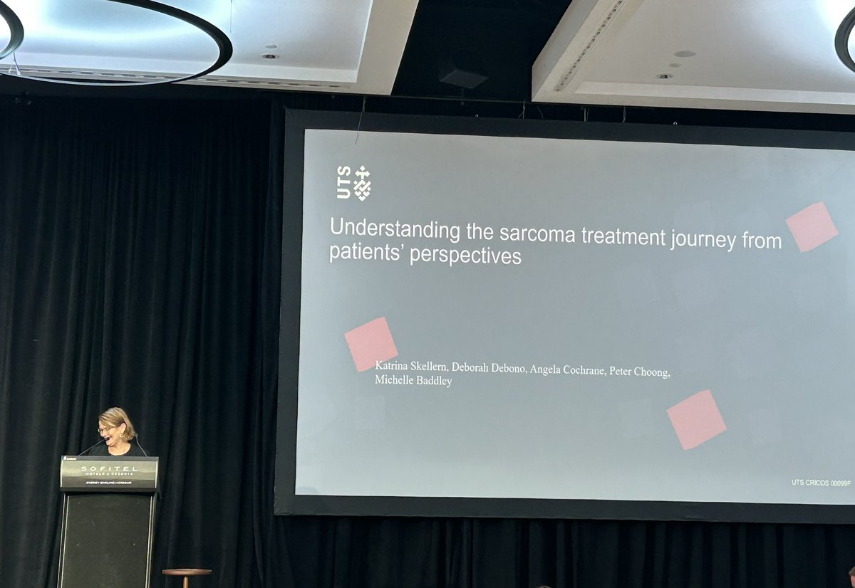utsSoNM's tweet photo. A wonderful and thoughtful presentation to close the symposium by @deborah_debono ‘Understanding the sarcoma treatment journey from patient’s perspective’ @empathyEd #empathyEd22 @UTS_PH https://t.co/pSdsOlNRt9