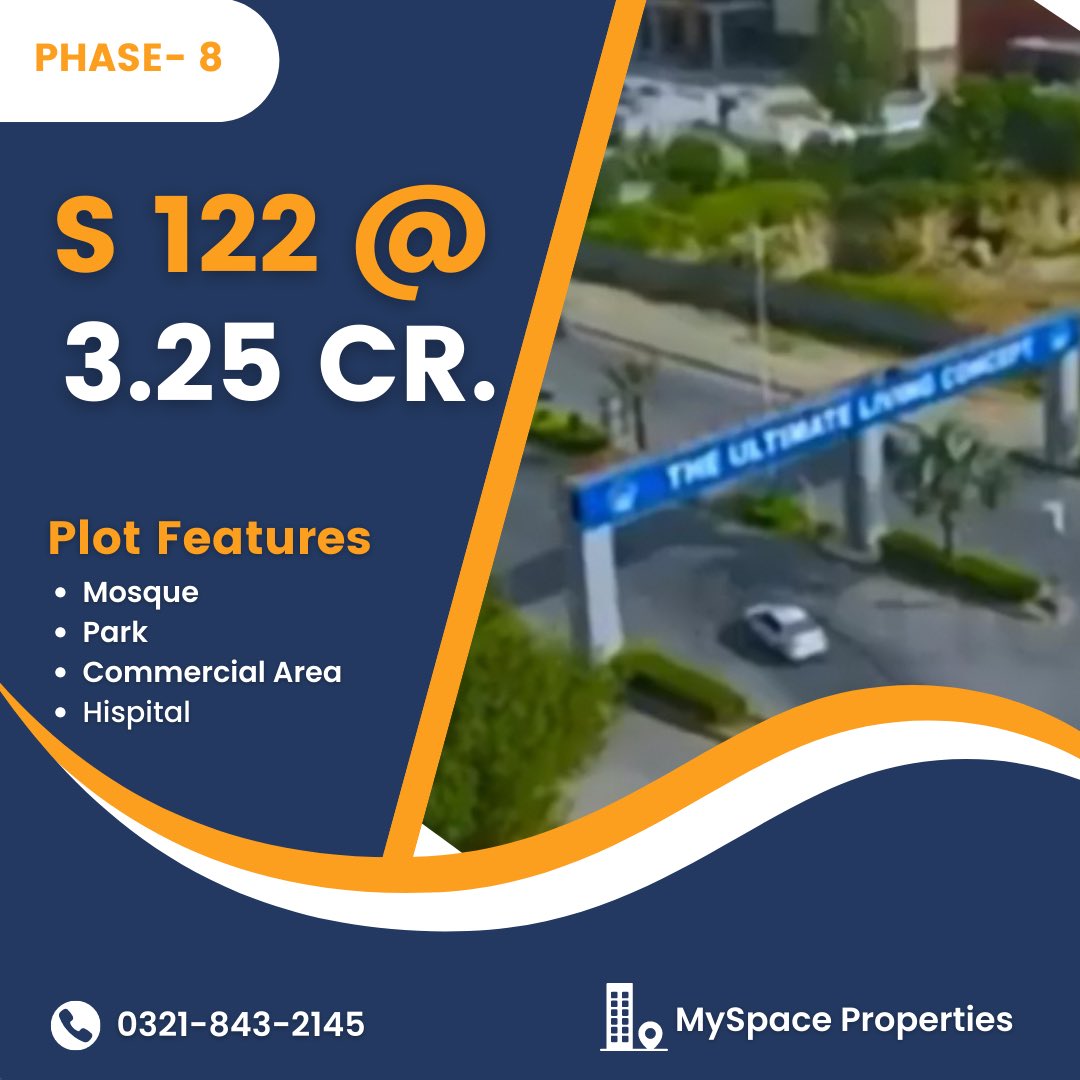 myspaceproperty's tweet photo. #DhaLahore #Phase8 #BlockS https://t.co/MipqvVQdot