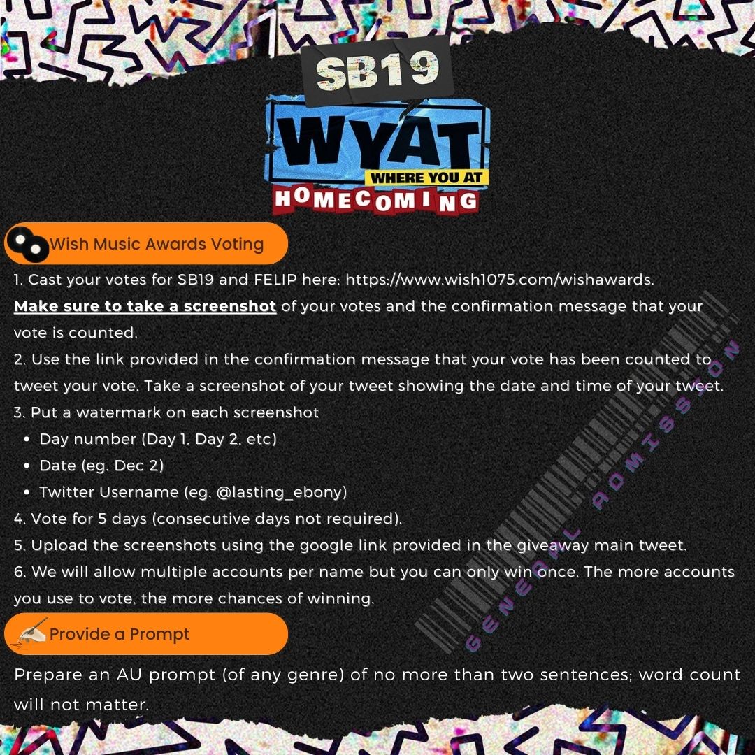 lasting_ebony's tweet photo. Ready ka na bang salubungin ang SB19 sa Homecoming?

Dropping here the mechanics for our giveaway. Failure to do one of these will disqualify your entry.

May the odds be in your favor! 💙

Google Link: https://t.co/9zJwUOHs03
WMA: https://t.co/7DvOtcYCQb

#SB19 https://t.co/8Z0cjs0vjT