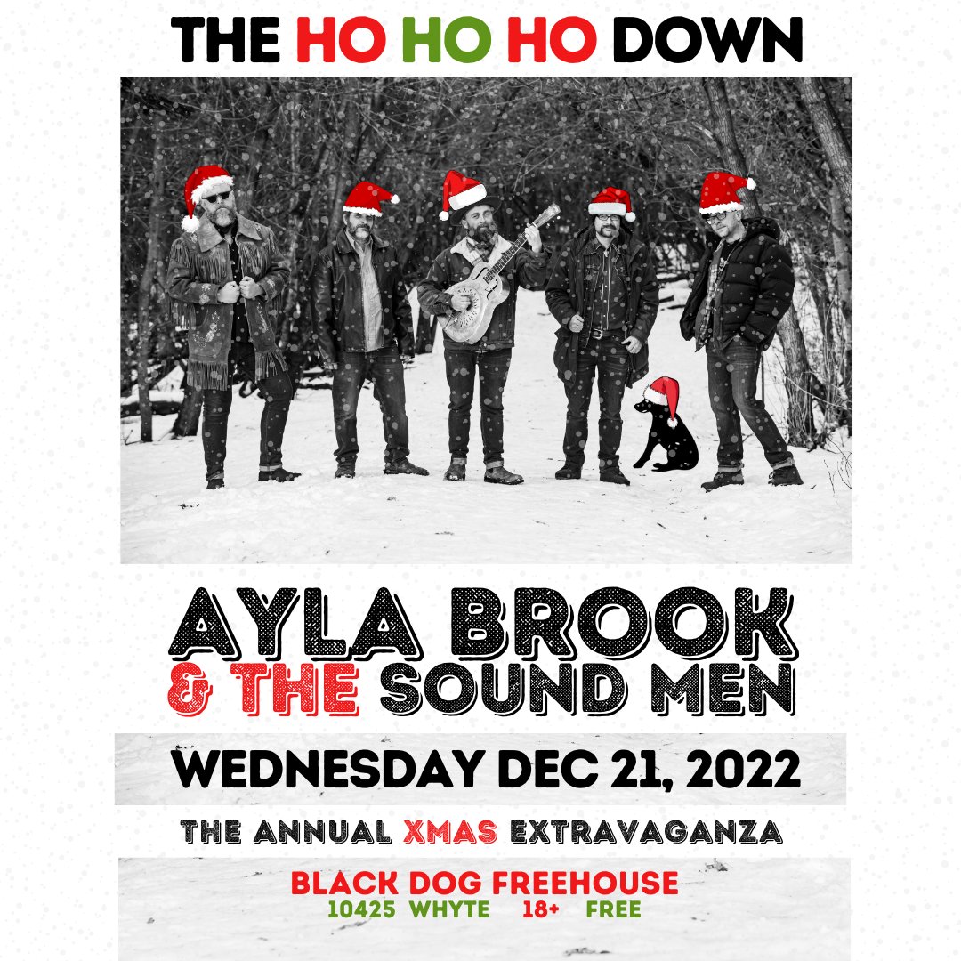 We're back! Last show of the year is our Annual Xmas Extravaganza at our favourite 30 year old Dive Bar, @blackdogonwhyte 
As always, its free, and right before Santa's birthday.
Come all ye faithful.