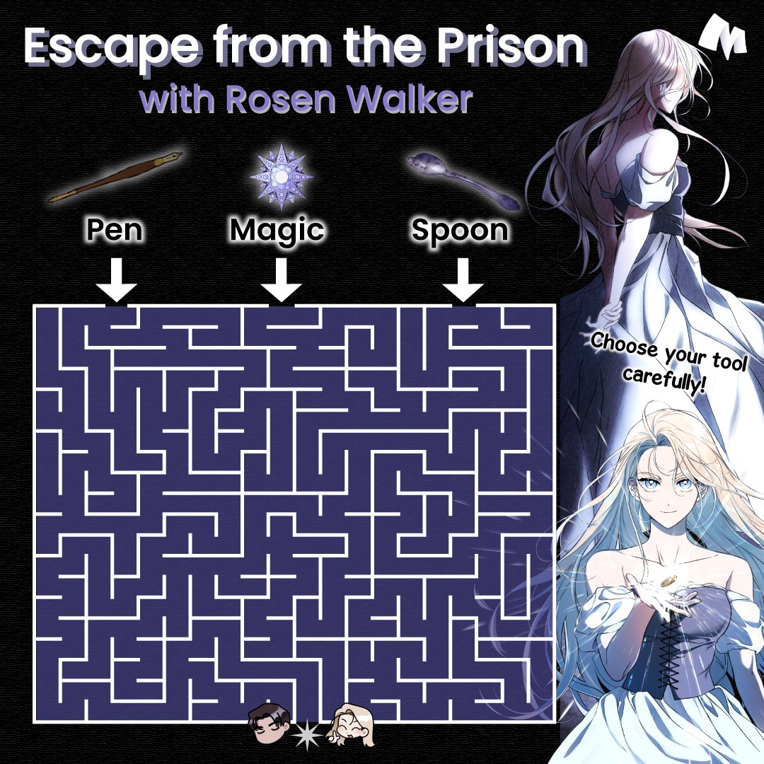 mantaofficial__'s tweet photo. So which one of these tools will get you out of the prison? 🖋🥄✨

Choose carefully because you only have one chance 😳

#mantacomics #youreternallies #escapeprison https://t.co/v09c1E2xBy