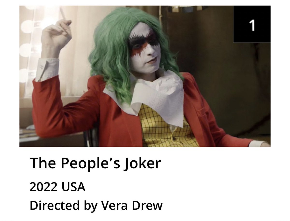 I was definitely surprised when I saw the results of the Sight and Sound Poll this morning! Cool to see some trans representation in the list! #SightAndSoundPoll #SightAndSound #ThePeoplesJoker #FreeThePeoplesJoker