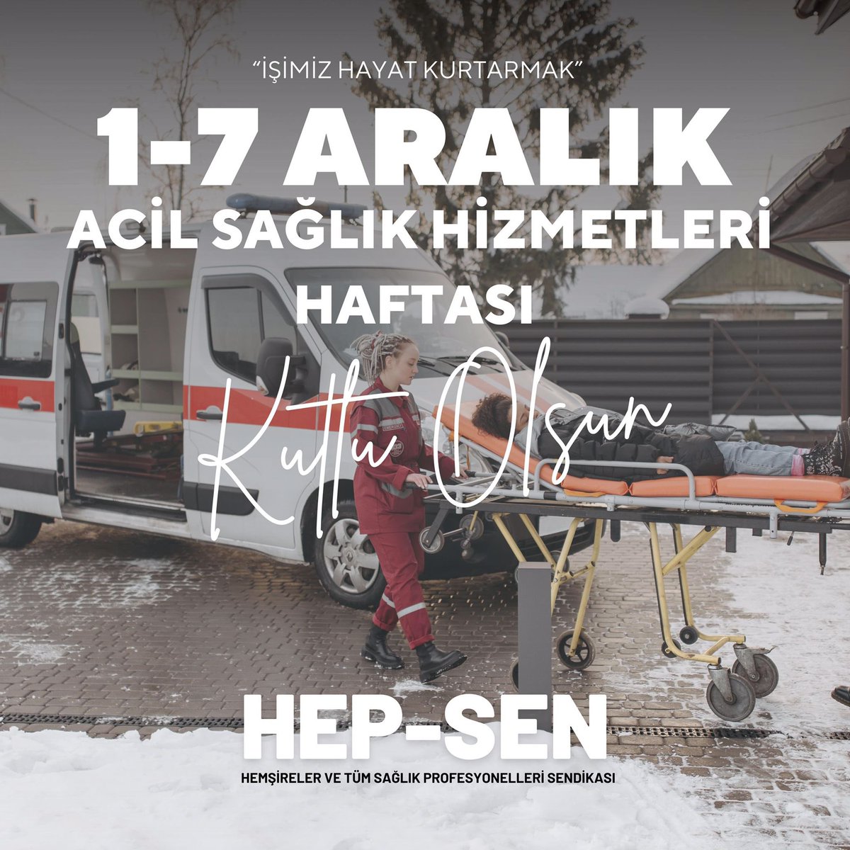 “İşimiz Hayat Kurtarma”

1-7 Aralık Acil Sağlık Hizmetleri Haftası Kutlu Olsun.

#acilsağlıkhizmetlerihaftası 
#nedenhepsen #daimaseninle 
#sahadahepsen