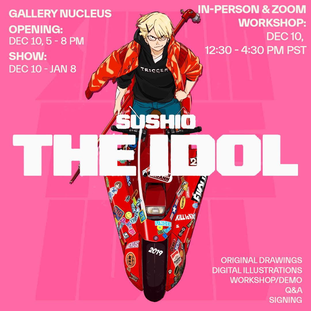 May be a little late, but consider this as a final reminder about <a href="/sushio_/">すしお</a>'s first U.S. tour, starting December 10th and ending January 8th. Original art will be for sale, as well as other cool events all happening at <a href="/gallerynucleus/">Gallery Nucleus</a>!

More info: gallerynucleus.com/events/935?mor…