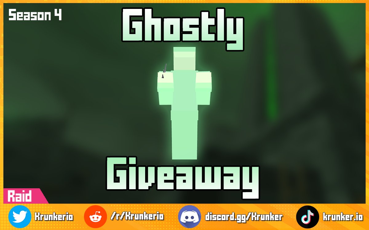 krunkerio's tweet image. 🔥 Contraband Giveaway 🔥

Participate to win the spooky Ghostly dye!

🔸Follow, Like + RT
🔸Include your IGN

Winner will be announced in 3 days. Check back every other Friday for a new giveaway.

🍀 Good luck