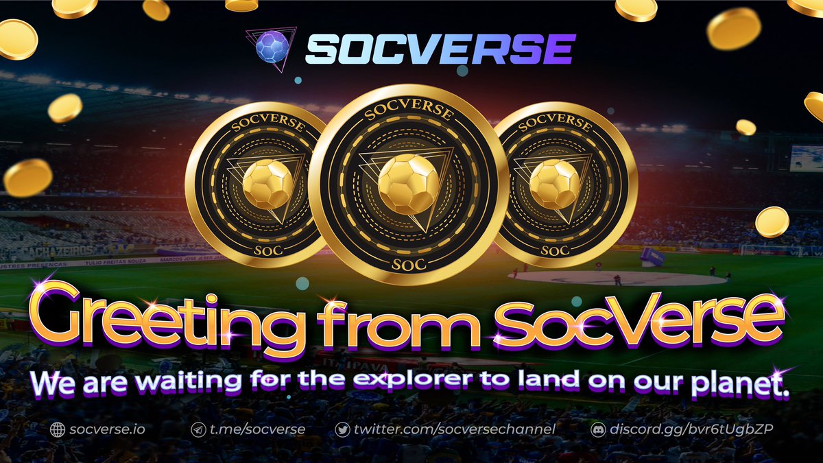Greeting from SocVerse, We are waiting for the explorer to land on our planet.  🚀🚀🚀
#Socverse #Aptos #Web3 #NFTs #Blockchaingames  #Play2earn