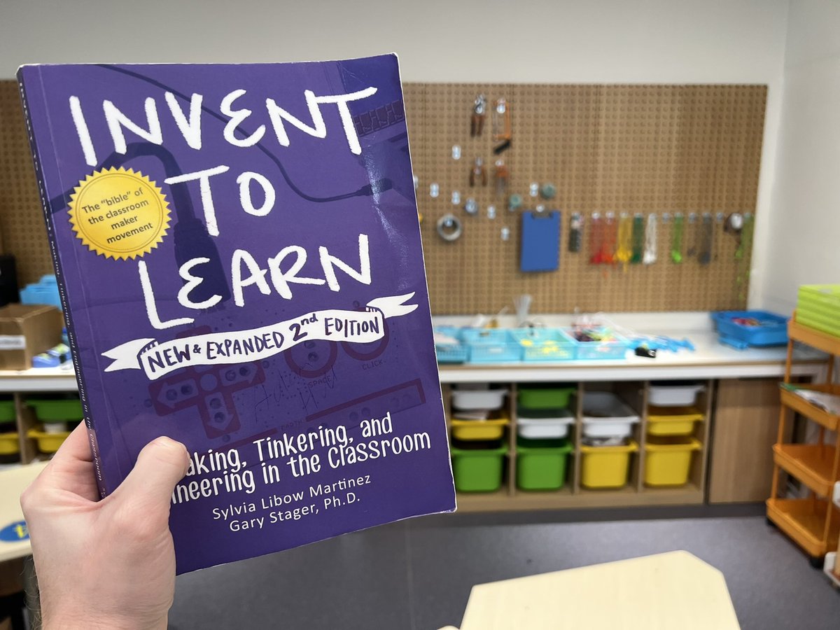 Day 2 of #12DaysTwitter:

One of my favourite books is #InventToLearn by <a href="/garystager/">Gary Stager - New Invent To Learn Book!</a> and <a href="/smartinez/">Sylvia LibowMartinez</a>. It really is the “bible” of the maker movement. Few books have had this much impact on my practice and I still refer back to it regularly. #VPASZ