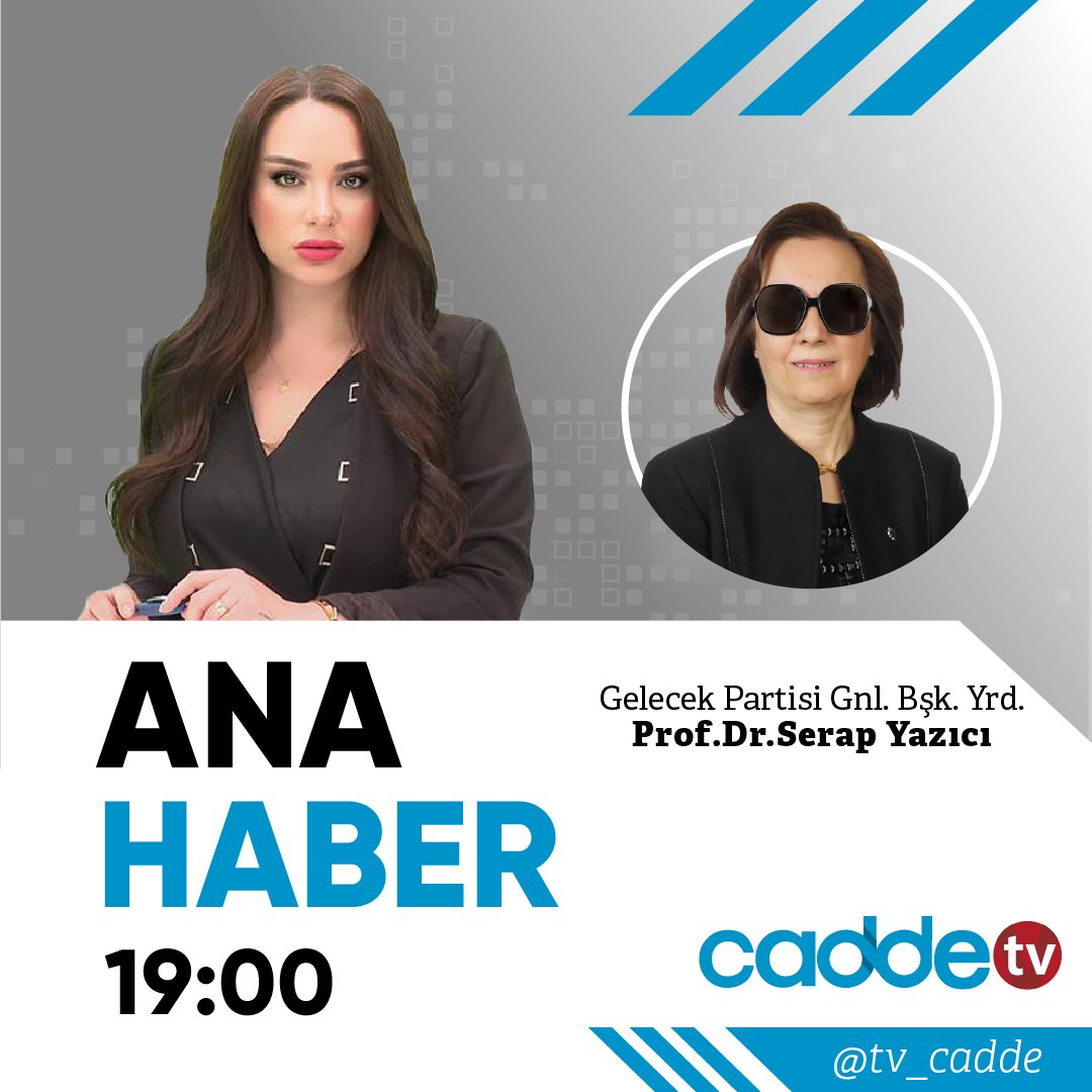 Ezgi Yeşiltepe'nin sunumuyla bu akşam Ana Haber'de konuğumuz Gelecek Partisi Genel Başkan Yardımcısı Prof.Dr.Serap Yazıcı

#siyaset #haber #caddetv #program #gündem