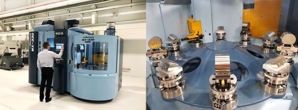 Matsuura_UK's tweet photo. A market leading 10 pallet, 90 tool, 5 axis Matsuura MX-330 PC10 seen here in our Leicestershire Showroom.
Want to see a UK stock multi-pallet Matsuura for yourself? Call us on 𝟬𝟭𝟱𝟯𝟬 𝟱𝟭𝟭𝟰𝟬𝟬.
#Matsuura #MX330 #ukmfg #5axismachining #automatedpalletpool #cncmachiining https://t.co/hxZUkm6mUc
