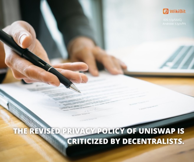 WikiBitPH's tweet photo. 📰 The revised privacy policy of Uniswap is criticized by decentralists.
👉 Read the full article here
https://t.co/HPuzGIXNr2
✔️ Download the WikiBit App to get updated and more information.
https://t.co/SJgfvqSjTU
#WikiBit #CryptocurrencyPH #Cryptocurrency #Exchange #Blockchain https://t.co/1uExi8N4R2