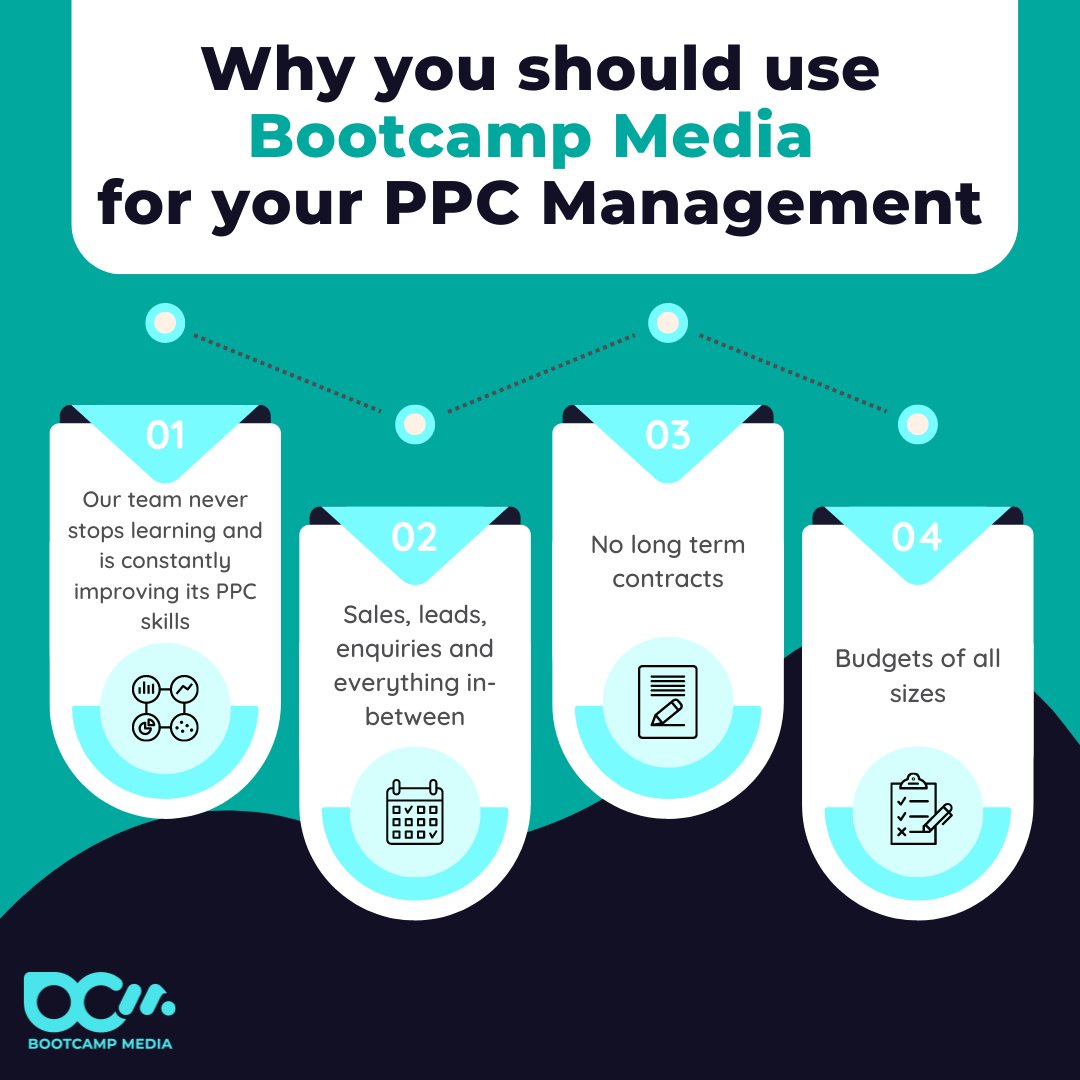 Running PPC campaigns on Google AdWords is different to Facebook Advertising, but we have the knowledge and experience to make the most of any platform.

For more information, or to book a FREE consultation, click the link 👇 

bootcampmedia.co.uk/services/onlin…