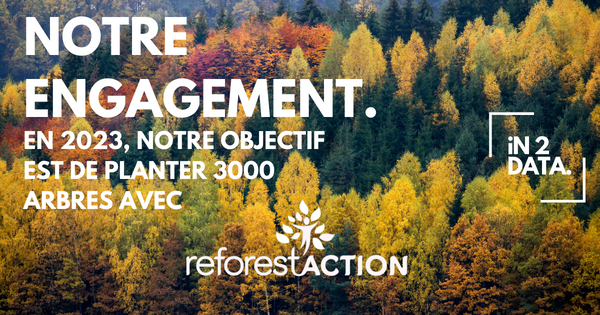 iN_2DATA's tweet photo. 2022 - 2000 arbres plantés avec @refores'ation. En 2023, nous nous engageons à planter 3000 arbres supplémentaires.
#reforestation #datacenter #datas #infrastructure #réseau #informatique #courantfaible #fibreoptique #courantfort #cablage #serveurs #in2data https://t.co/MSkIHNYUFt