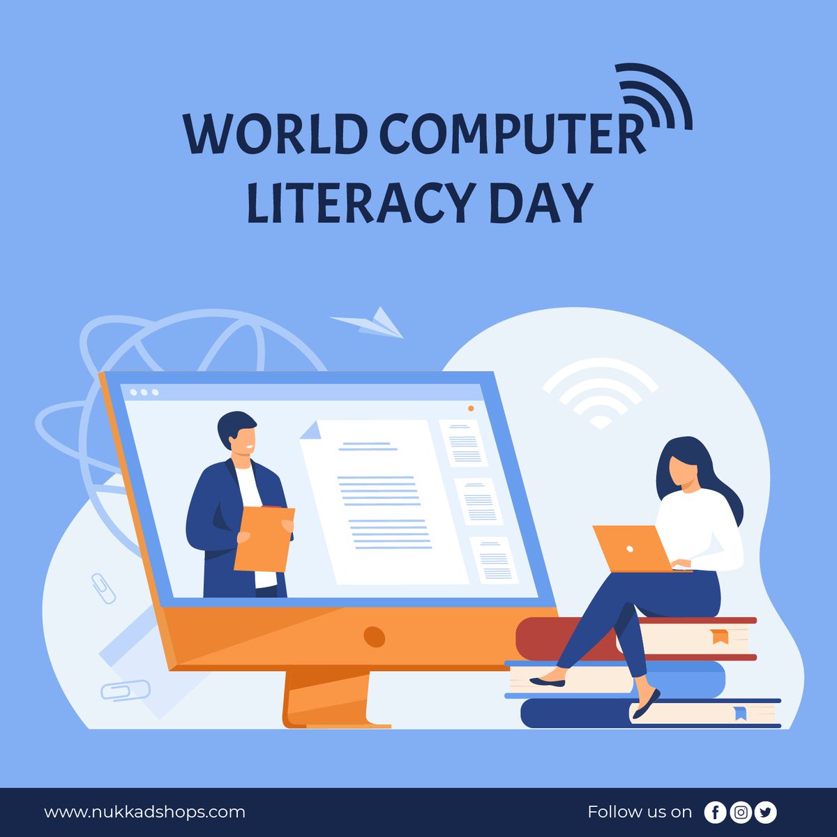 NukkadShops's tweet photo. In the last few decades, the tech world has seen a massive increase in the use of computers.

Nowadays, we just can’t imagine our lives without computers. Let us understand the importance of having computer knowledge in this modern era.

Happy World Computer Literacy Day to all! https://t.co/tRSPNTtvTU