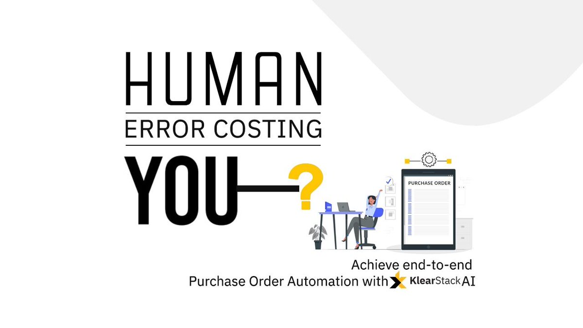 KlearStack's tweet image. From improving productivity by 200% to reducing AP costs per invoice by 80%, automating your PO process is not only beneficial to your AR department, but also to the overall growth of your company. Learn more bit.ly/2Sga1OZ

#PurchaseOrder #AccountsPayable #POProcessing