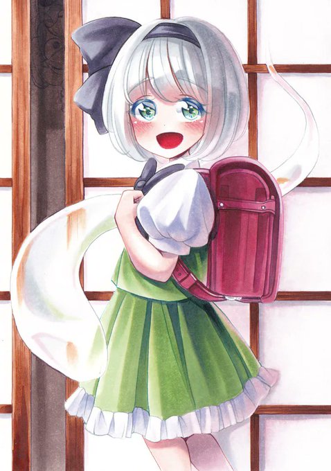 ランドセル妖夢ちゃんとお化け♥️
何処にお化けがいるか探してみよう(*'ω`*) 