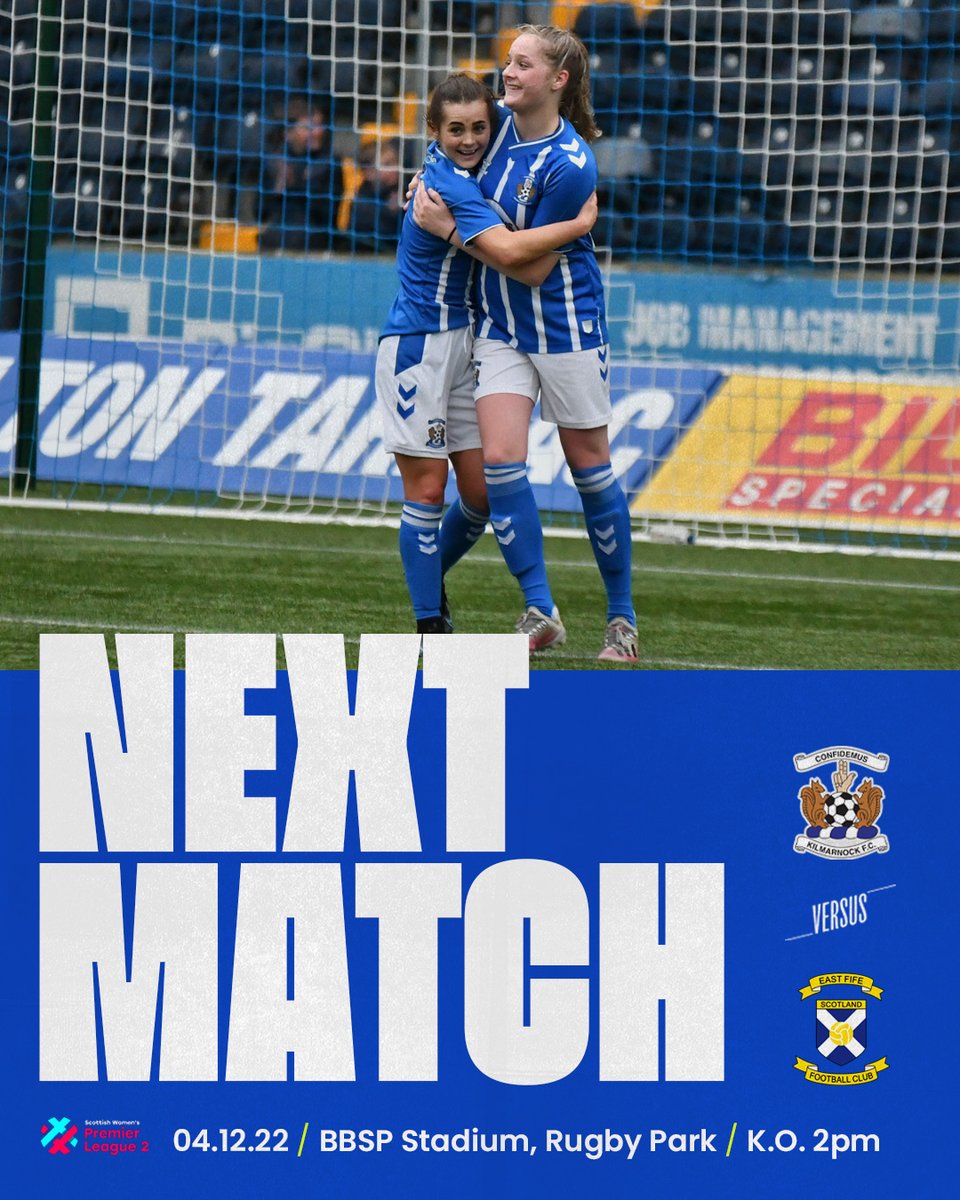 It’s time to make it count 👊

We'll welcome East Fife to Rugby Park on Sunday afternoon for our final home match of the calendar year 🗓️

Entry via donation at the Moffat Stand 🎟️