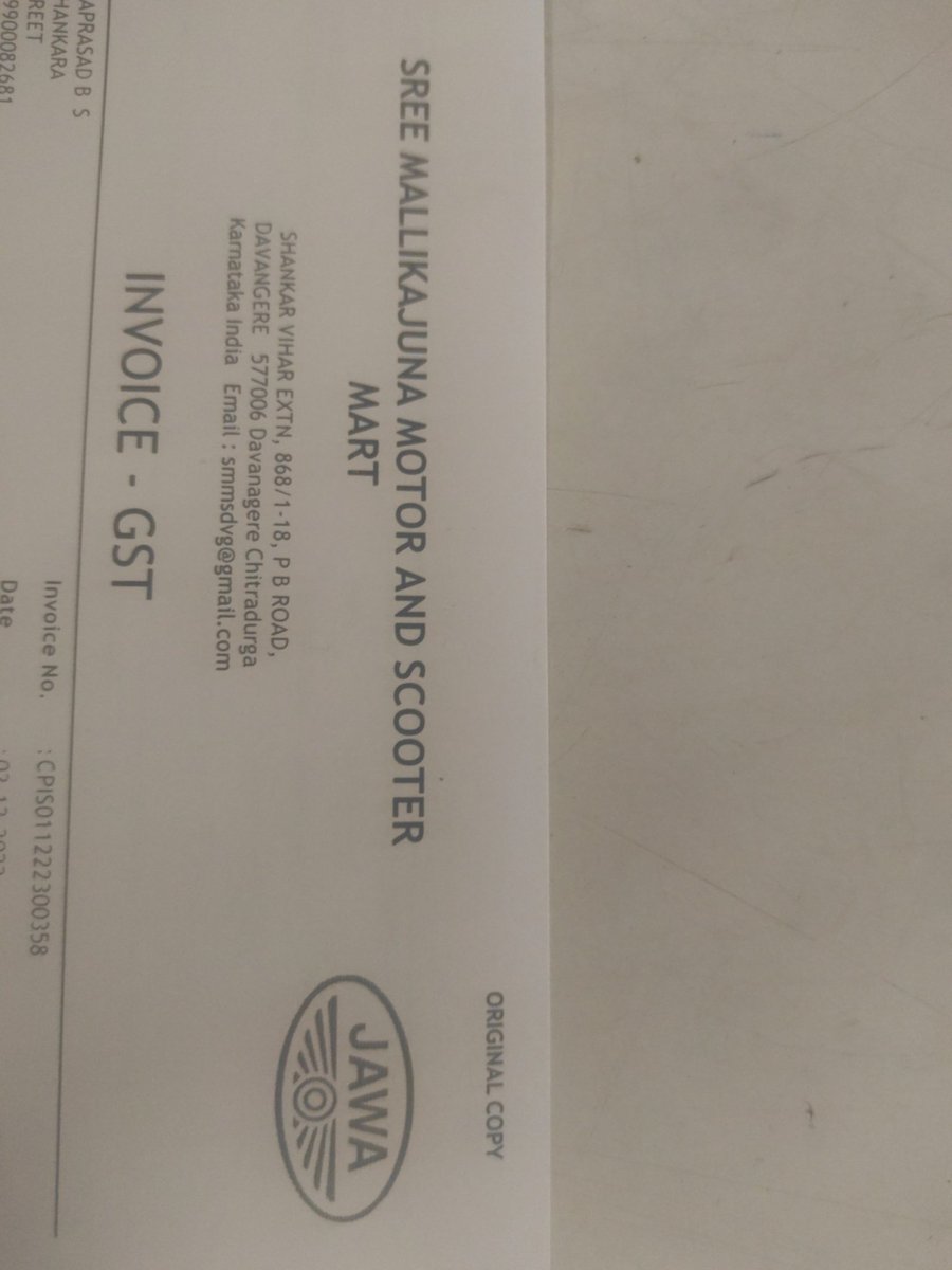 ImagineRam's tweet photo. @anandmahindra Worst service and support from Jawa service centre, Davangere.Karnataka. I trust the brand Mahindra so I booked Jawa Classic bike  before it's launch. Riding since 2019, everytime I visit service centre i get disappointed. Planning to get rid of this . https://t.co/YxMmUMvzl2