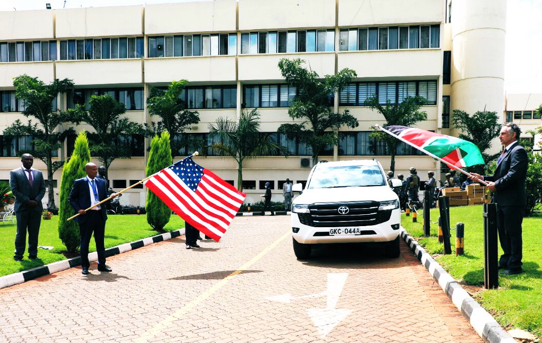 DCI-ANTI TERRORISM POLICE UNIT (ATPU) RECEIVES MAJOR LOGISTICAL BOOST FROM U.S GOVERNMENT

DCI’s Anti Terrorism Police Unit and the Joint Anti Terrorism Task Force (JTTF) has received a major logistical boost after two top-of-the range vehicles and twelve motorbikes were
